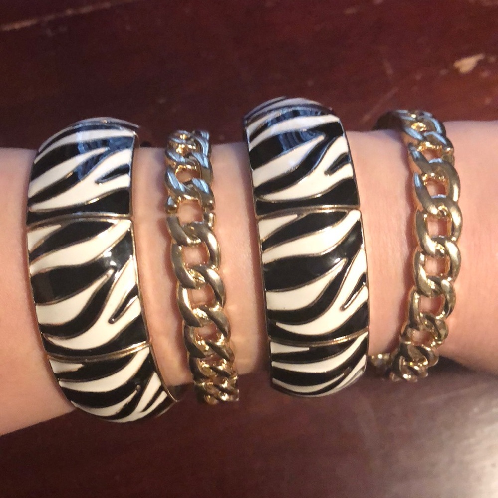 Charming Charlie Chain Bangle Bracelets (2)